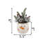 Ensemble de bureau en pot en céramique bonhomme de neige xmas