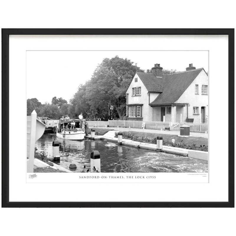 Sandford On Thames, The Lock C1955 by Francis Frith - Single Picture Frame Print, 40cm H x 50cm W x 2.3cm D