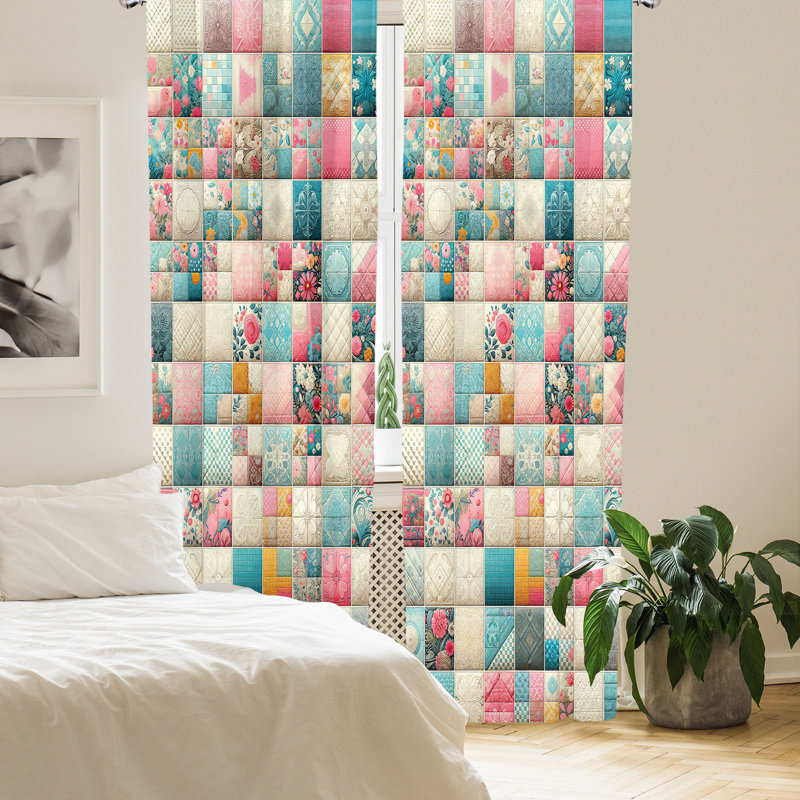 Semi Sheer Curtain Pair, 28" W x 95" L