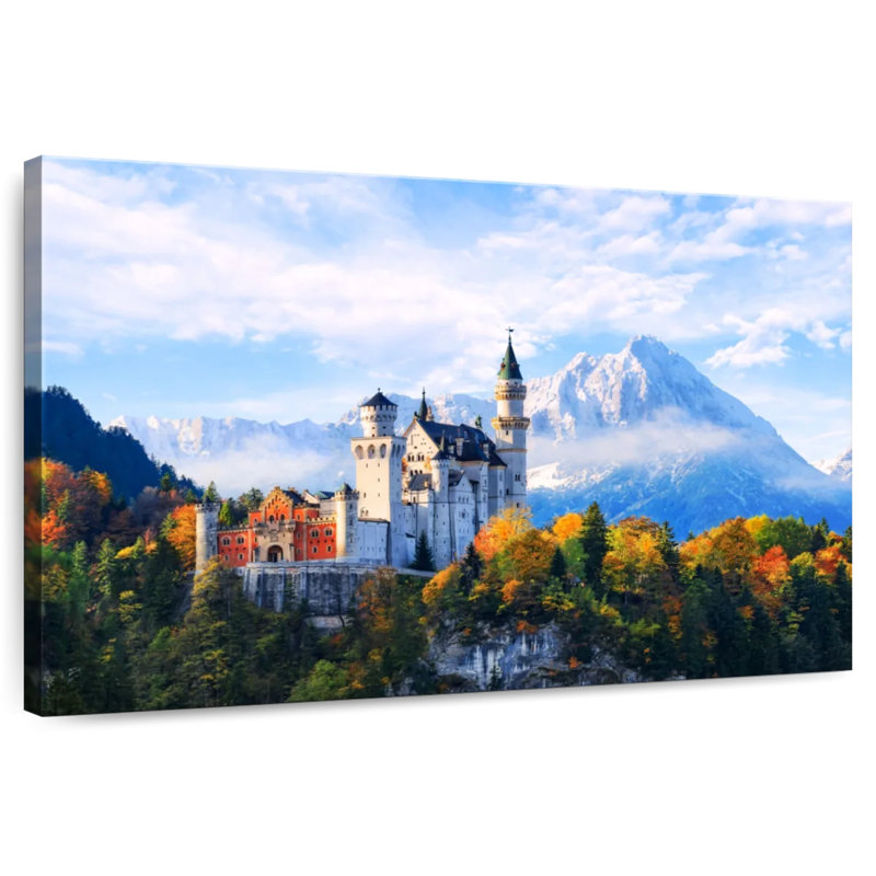 Château de Neuschwanstein, Alpes bavaroises, H 32 po x l 48 po