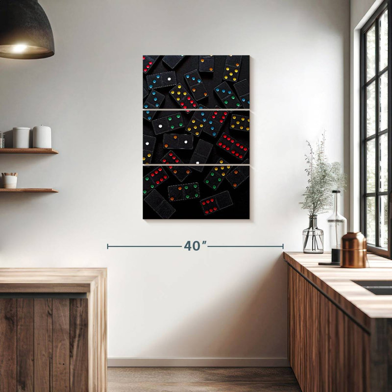 Senne Scattered Dominoes On Table, 38" H x 24" W