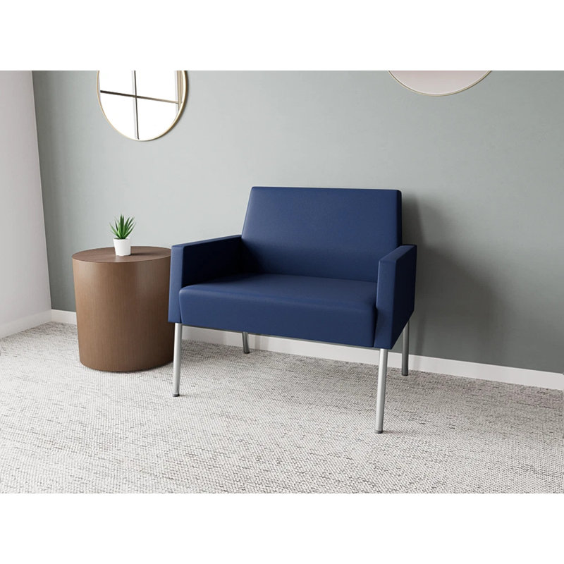Fauteuil de réception Mystic, Argent argent, Modena encre