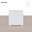3-Drawer Nightstand With Noble Design-1964125848