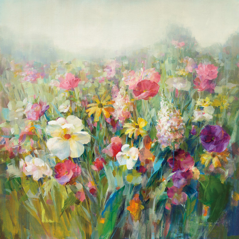 Mountain Meadows by Danhui Nai - Wrapped Canvas Painting, 51cm H x 51cm W