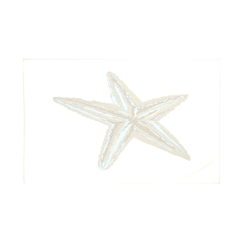 Couverture en molleton Sea Star, L 60 po x l 50 po, Avoine (Bleu clair / Taupe)