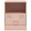 34.5cm W Steel Bedside Table-101281124