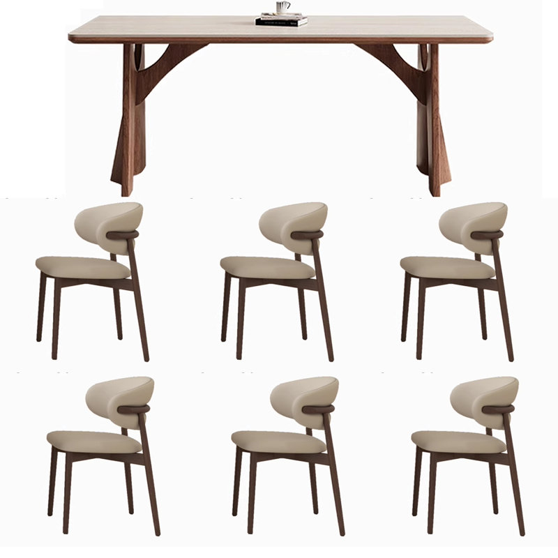 Table de salle à manger style champêtre, H 29,53 po x L 55,12 po x l 31,5 po
