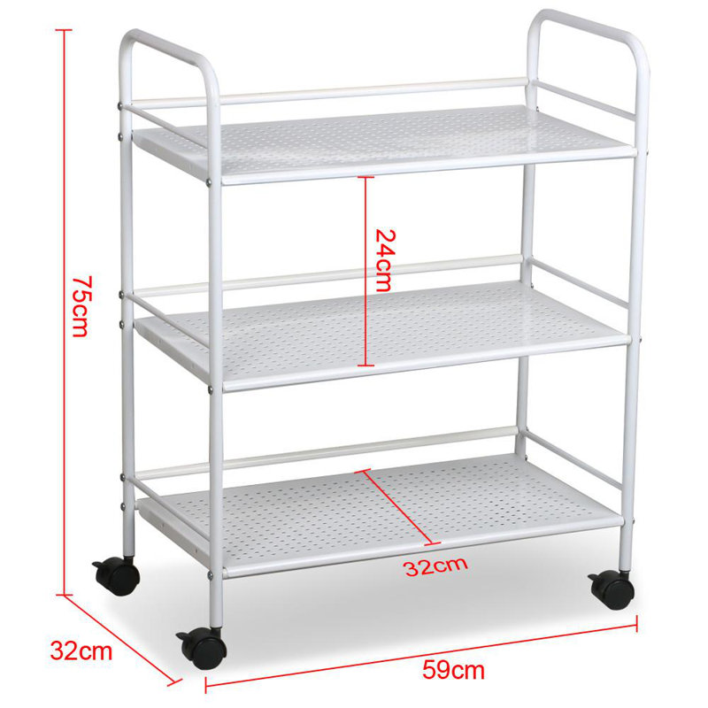 75cm H x 59cm W Utility Cart with Wheels