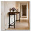 Table de canapé avec prise électrique, console