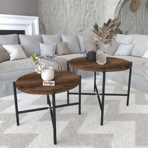 Princetta Solid Wood Coffee Table, Burnt Oak