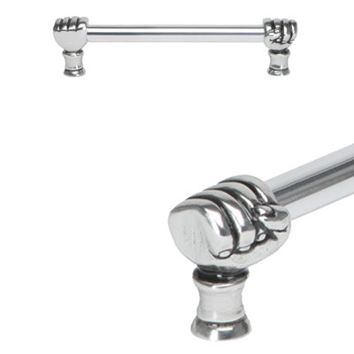 Carpe Diem fist 6 inches c.c. with 1/2 smooth round bar long pull in Chalice
