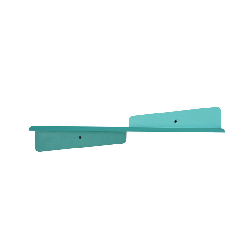 Decorative Metal Wall Shelf, Turquoise