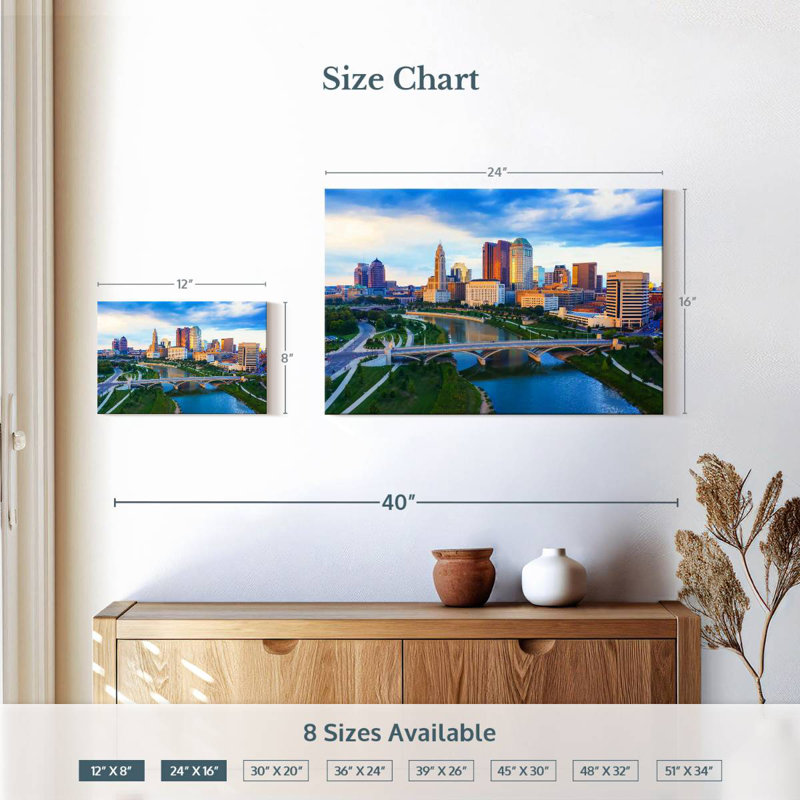 Nicci Downtown Columbus View, H 16 po x l 24 po