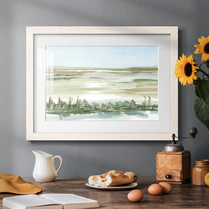 Peaceful Lowland II, H 14 po x l 20 po x P 1,5 po, Blanc