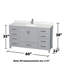 Sheffield 60" Freestanding Single Bathroom Vanity with Quartz Top with 58" Mirror-1482647550-1482647297-1482676381