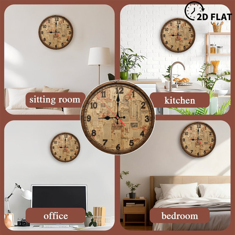 Numbers On Newspaper Clock