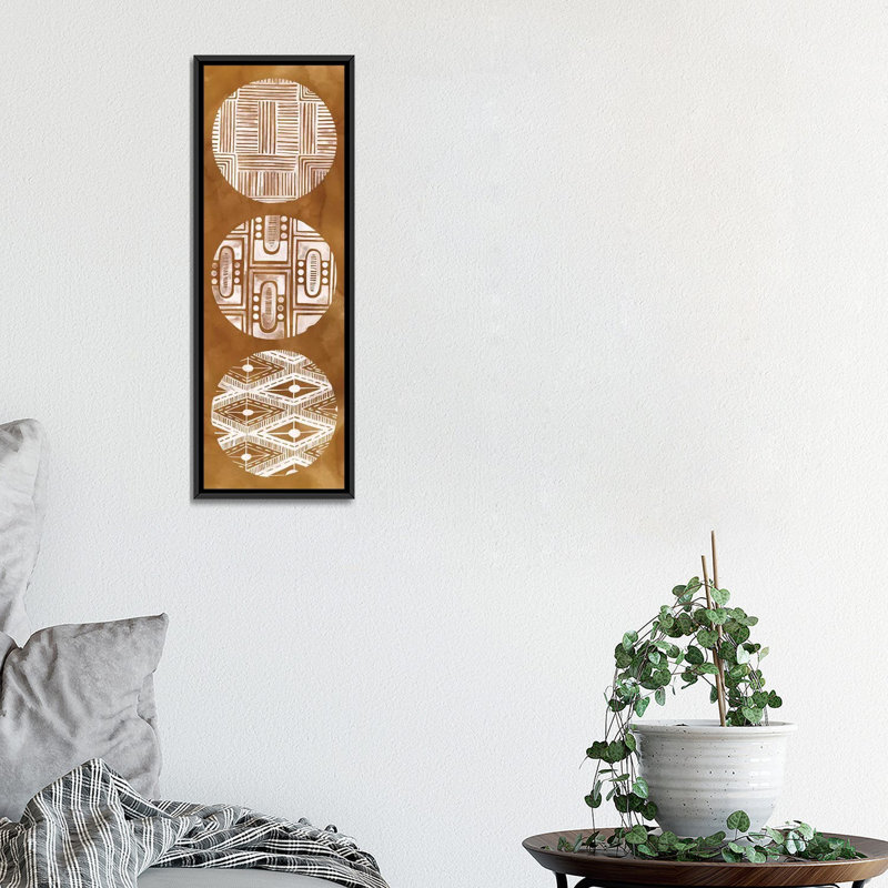 «Tribal Pattern II», impression sur toile, H 36 po x l 12 po x P 1,5 po, Toile tendue