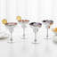 4 pièces 10 oz. Ensemble de verres à vin argentés Margarita