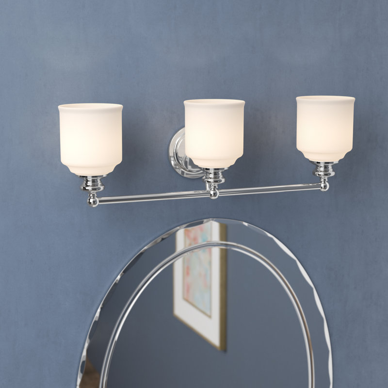 Éclairage pour salle de bain 3 lumières Savoy House Melrose en chrome poli, Chrome chrome
