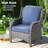 Wicker/Rattan 5 - Person Seating Group With Cushions-112879502-112879503