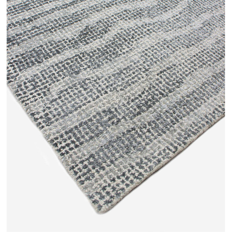 Trenta Abstract Area Rug in Silver, Rectangle 8'6" x 11'6"