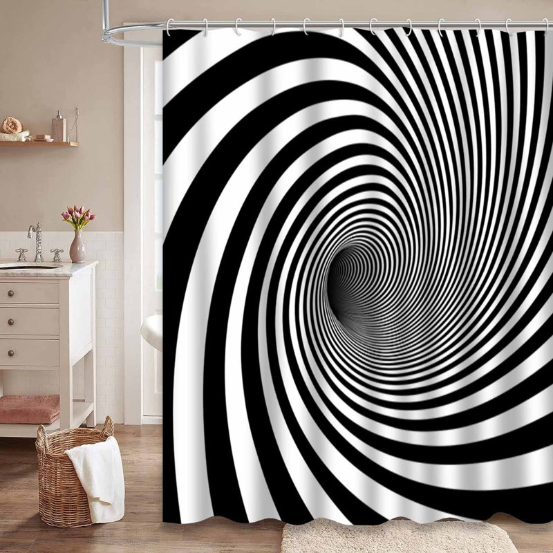 Rideau de douche Tunnel Vortex, L 72 po x l 78 po
