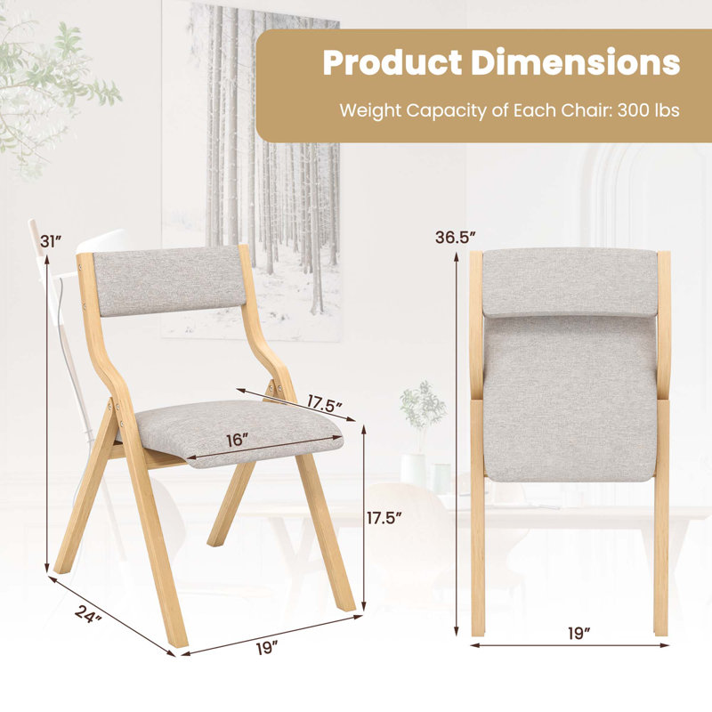 Kaitrin 17.5'' H Upholstered Side Chair, Gray, Natural 