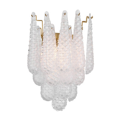 Harrell 2 Light Aged Brass Sconce