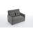 Sleeper Chair 3-In-1 Convertible Chair Bed Pull Out Sleeper Chair Beds Adjustable Double Armchair Sofa Bed With USB Ports, Side Pocket, Linen Grey-713389279