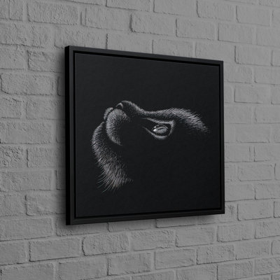 Art abstrait moderne sur toile de coton, idéal pour la décoration de chambre avec un motif animalier unique, parfait pour la décoration saisonnière