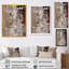 Fading Passion, abstrait en rétro beige et rouge I - art mural abstrait-252420833-252420836