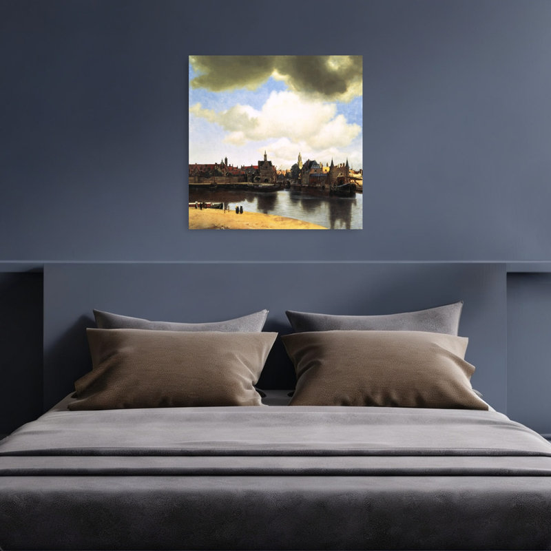 «View of Delft, C.1660-61», reproduction d'art classique rétro classique, 36" H x 36" W
