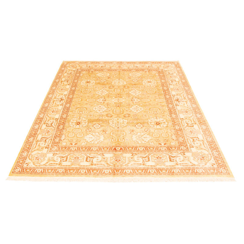 Tapis unique en laine noué à la main 8 pi 0 po x 10 pi 3 po nouvel âge Peshawar