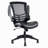 Stylish Mid-Back Mesh Office Chair With Adjustable Arms, Black