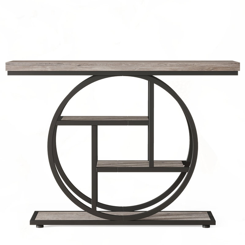 41.3" Industrial Console Table, Gray