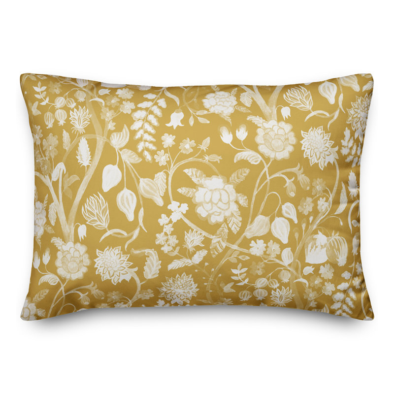  Housse et insert de coussin rectangulaire d'extérieur Marigold Flowers