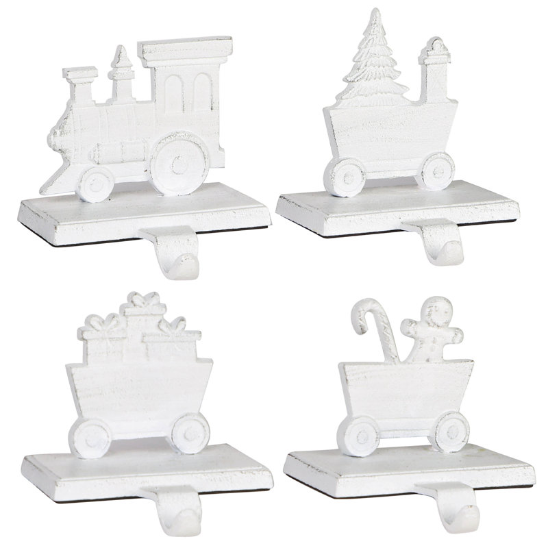 4 Piece Train Stocking Holder Set