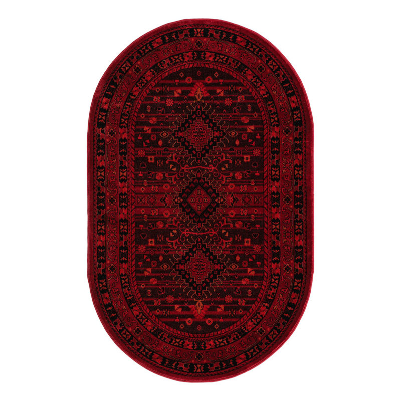Amro Oriental Indoor Rug, Oval 3'3" x 5'3"