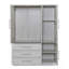 Armoire penderie 4 portes avec 3 tiroirs pour la chambre à coucher-1188181288