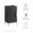 Modway 16.5" Single Bathroom Vanity Base Only in Black