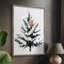«Christmas Holiday Art» CCLxxv, reproduction encadrée - bois massif-2089299556