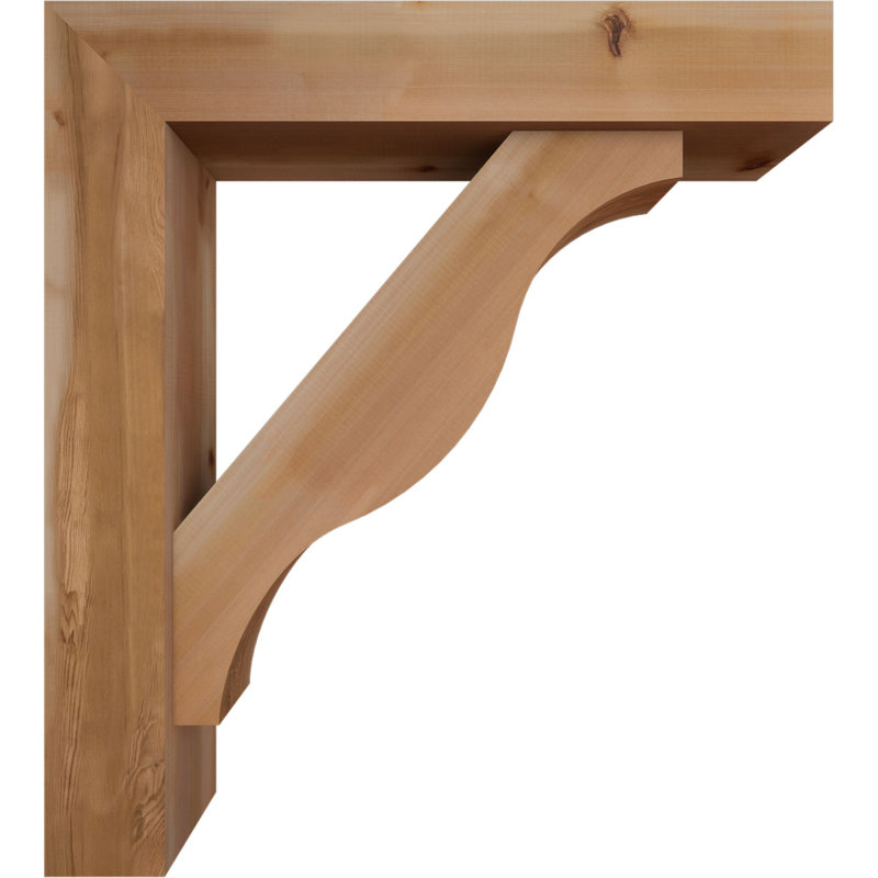 Support Funston Block avec support décalé, 40 x 36, Cèdre rouge occidental de l 7 1/2 po (lisse)