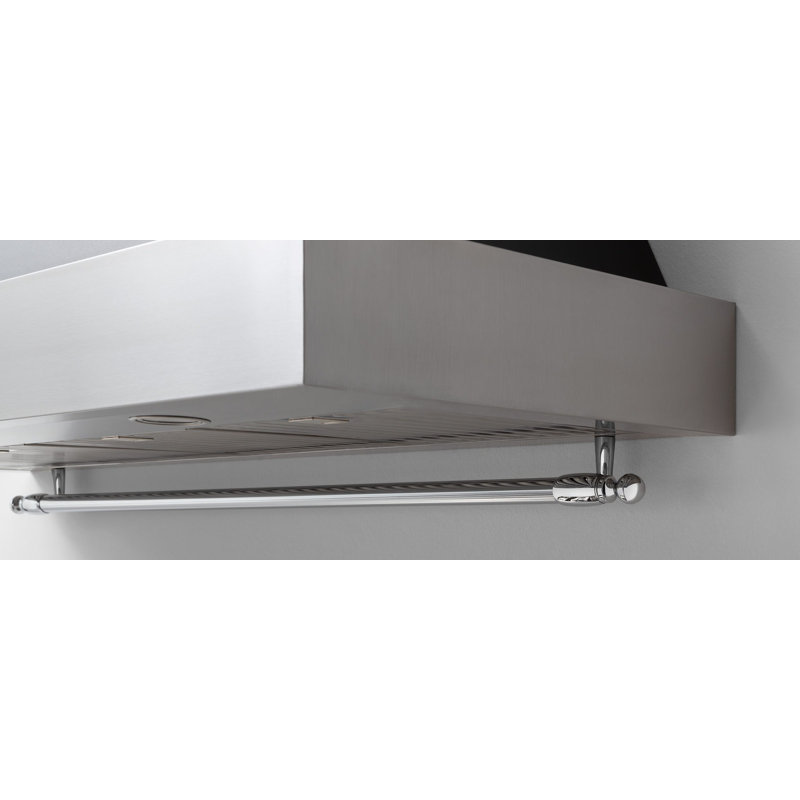 Bertazzoni 48" Canopy Hood (Canopy Only), 54" H x 48" W x 19.68" D, Black