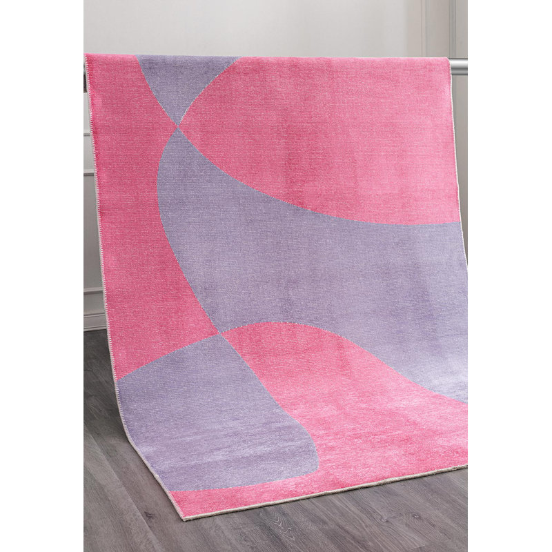 Tapis moderne et abstrait, Rectangle 6 pi 7 po x 9 pi 10 po
