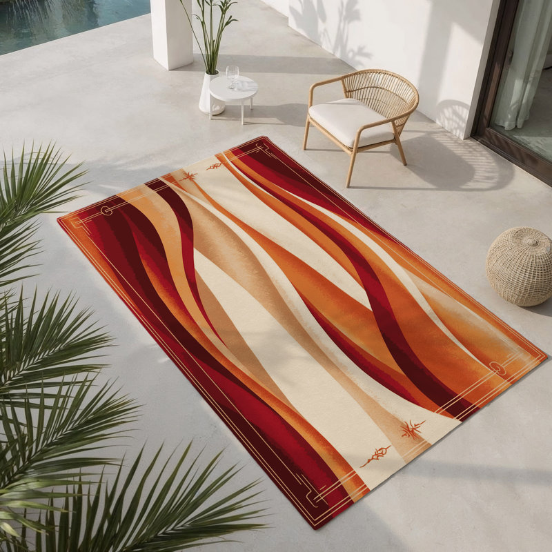 Sunspun Peaks Indoor And Outdoor Area Rug, Rectangle 4' x 6'