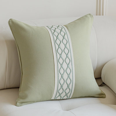 Jayde Square Throw Pillow - Sage Green