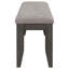 Erskin Dark Grey Upholstered Dining Bench