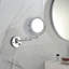 Deux miroirs grossissants pour meuble-lavabo, fixation murale à DEL de 8 pouces, 12 rallonges, finition, grossissement 1X / 3X, rotation de 360 degrés, miroir de maquillage à bouton rasage imperméable avec grossissement, rotatif,-183469040