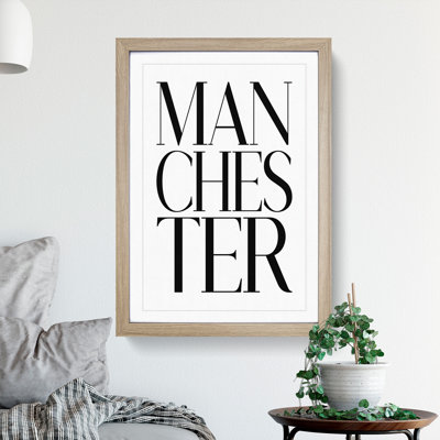 Manchester - Picture Frame Typography