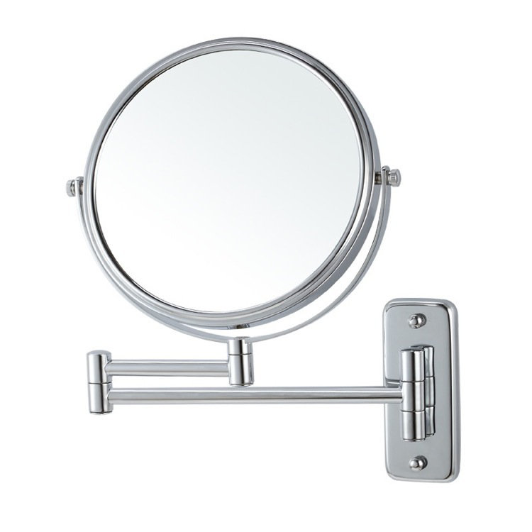 Miroir grossissant / rasoir mural Breece, Chrome